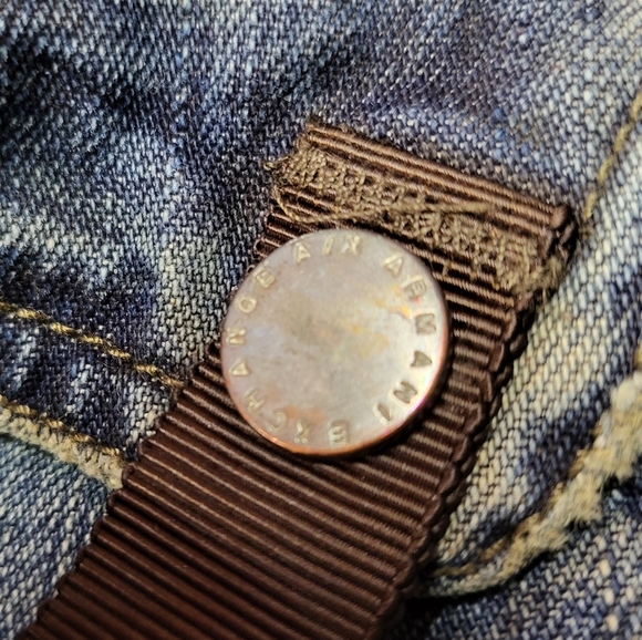 Armani Exchange Distressed Cargo Jeans 30Wx28L Blue - Picture 5 of 16